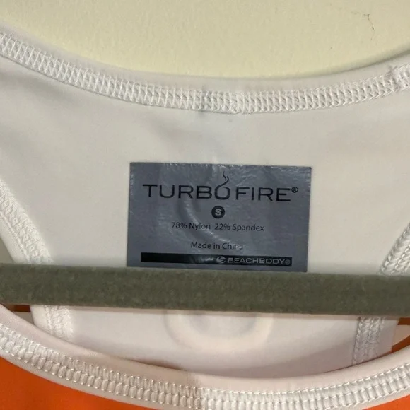 Beachbody TurboFire Orange and White Activewear - Picture 2 of 4